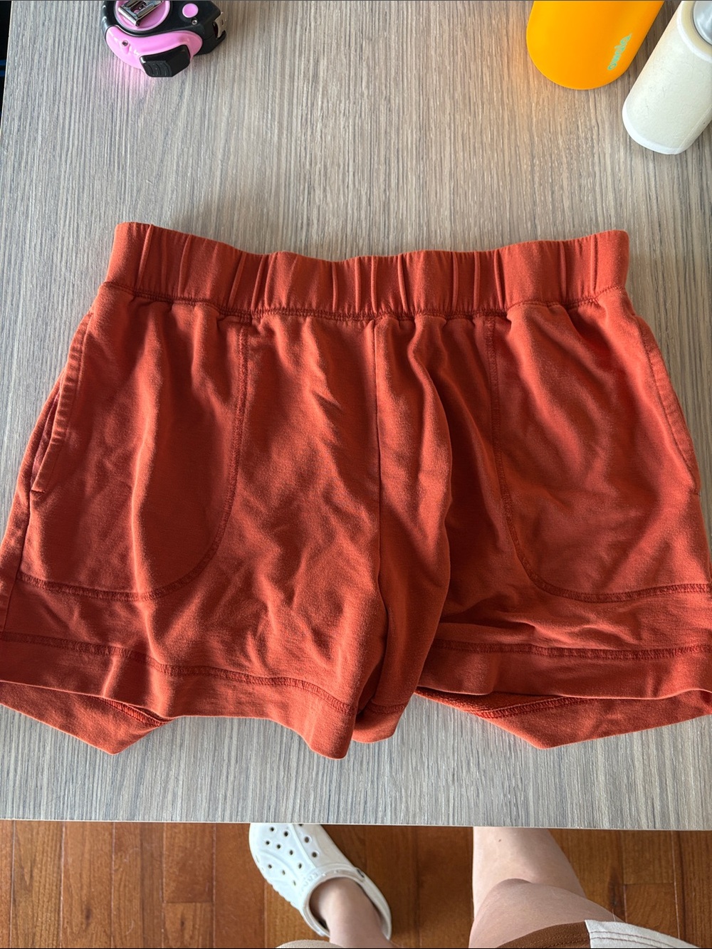 Old Navy Rust Orange Lounge Shorts Women’s Medium Cozy Pockets